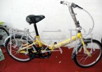 迷你刀型不减震双折叠自行车 轻巧出行新选择